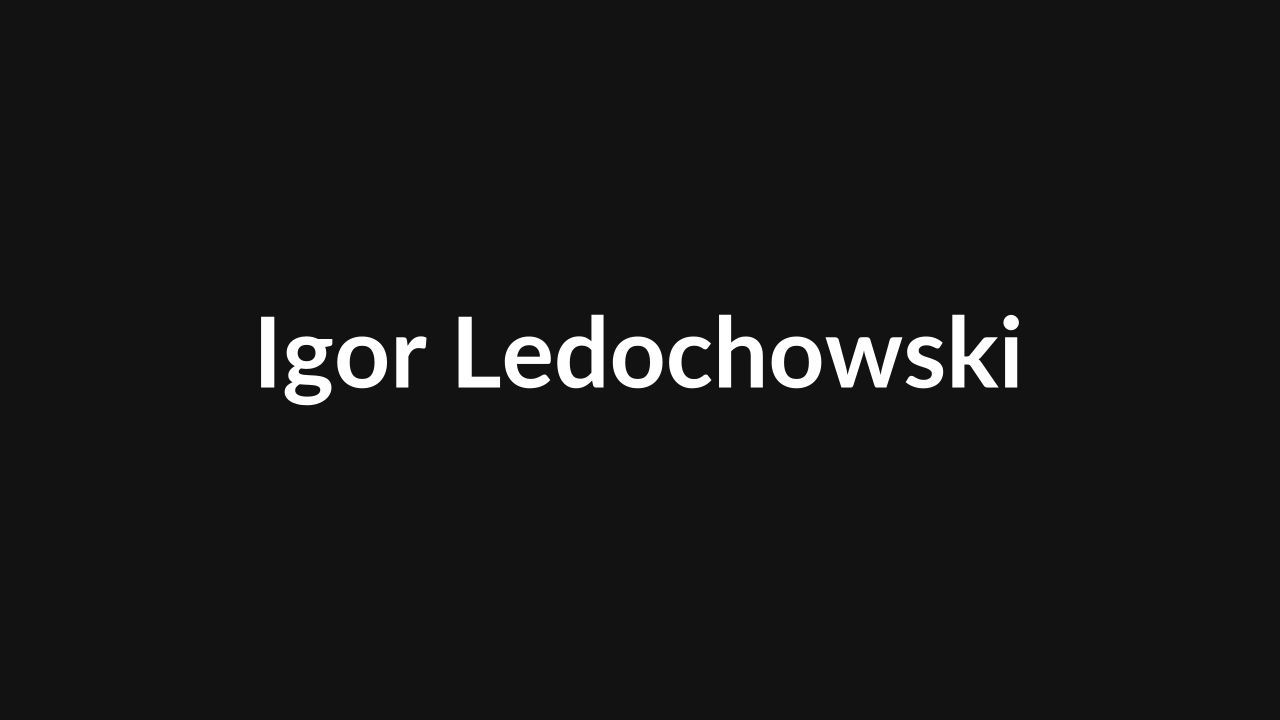 Igor Ledochowski